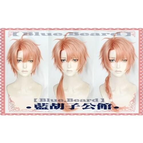 Anime IDOLiSH7 Seven Cosplay Izumi Mitsuki Wig Short Fluffy Layered Synthetic Hair for Adult Adjustable Halloween Role Play Hair