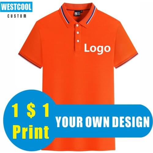 Polo Shirt Custom Summer Embroidery Printed Design Logo Photo Men And Women Breathable Tops WESTCOOL 2021 New