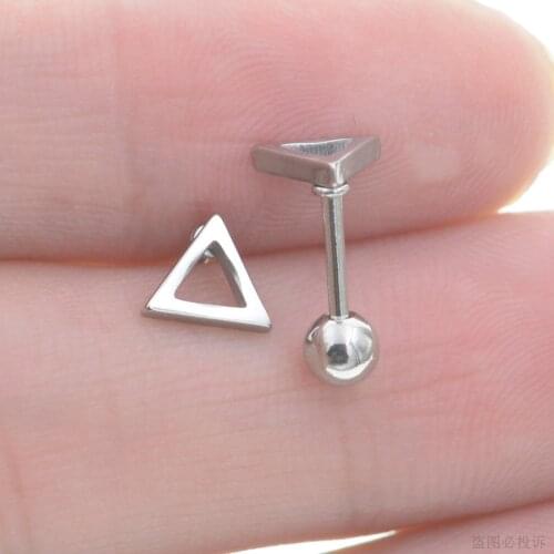 Starbeauty 1pc Geometric Cartilage Earrings Helix Studs Ear Piercing Oreja Gold Color Tragus Piercing Daith Earrings Jewelry