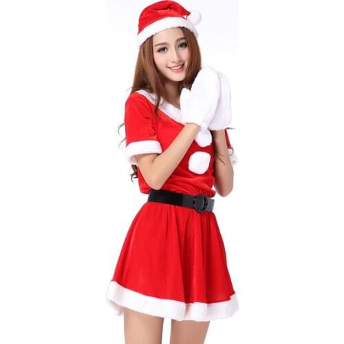 Women Sexy Christmas Cosplay Costumes Halloween Festival Uniform Long Dress Santa Clause for Women Sexy Lingerie
