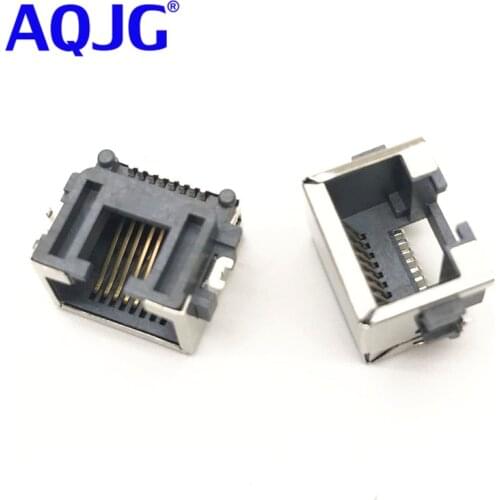 40pcs RJ45 socket SMD female horizontal H = 8.6 RJ45 laptop network jack