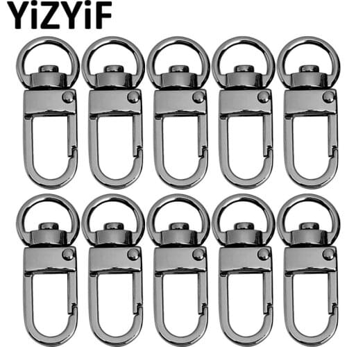 5Pcs/10Pcs Metal Lobster Claw Clasps Swivel Lanyards Trigger Snap Hooks for Keychain Key Rings DIY Bags and Jewelry Findings