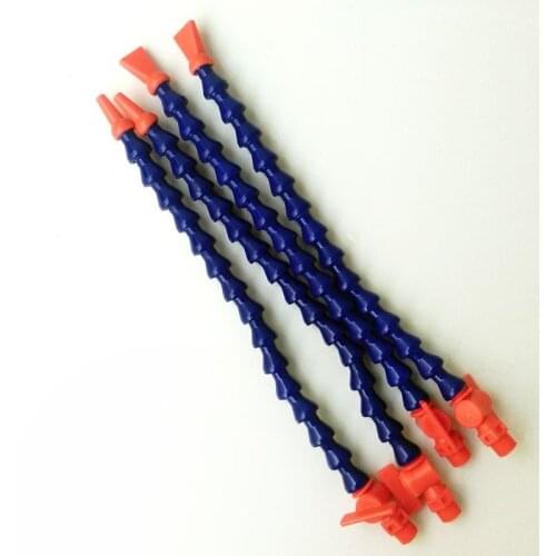 5pcs/lot G1/4-300mm Flexible Plastic Water Oil Coolant Pipe Hose Coolant Oil Plastic Pipe With Switch