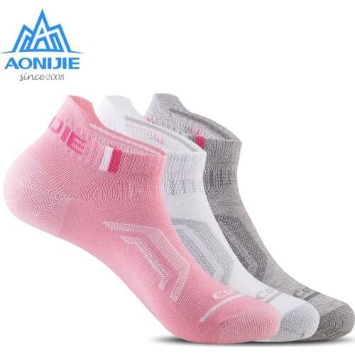 AONIJIE E4101 Coolmax 3 Pairs Outdoor Hiking Marathon yoga Socks Women Sports cotton Socks
