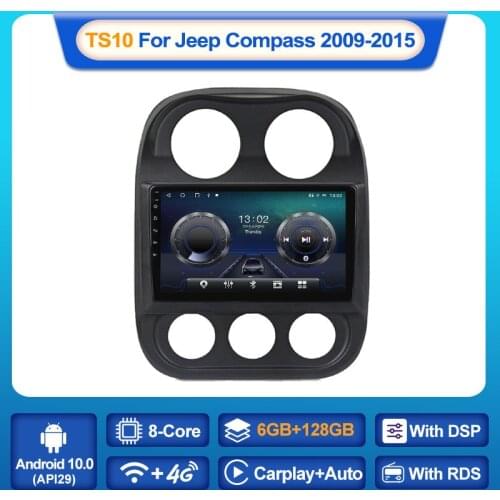 8-Core 4G LTE 2din Car Radio Android Multimedia Player Autoradio Touch Screen for Jeep Compass 1 MK 2009-2015 GPS Navigation BT