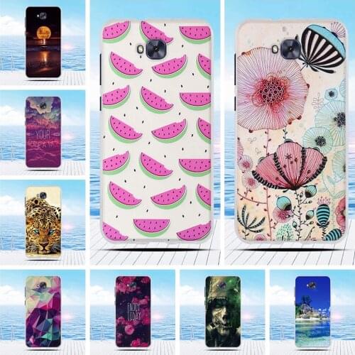For Asus Zenfone 4 Selfie Case ZD553KL Case Cartoon 3D Relief Printing Flower Back Cover TPU Soft Silicone Case Coque Capa Funda