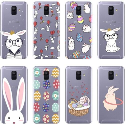 Rabbit Phone Cases For Samsung Galaxy A6 A8 Plus 2018 A5 A7 Case Silicone Back Cover For Samsung Galaxy A3 A5 A7 2016 2017