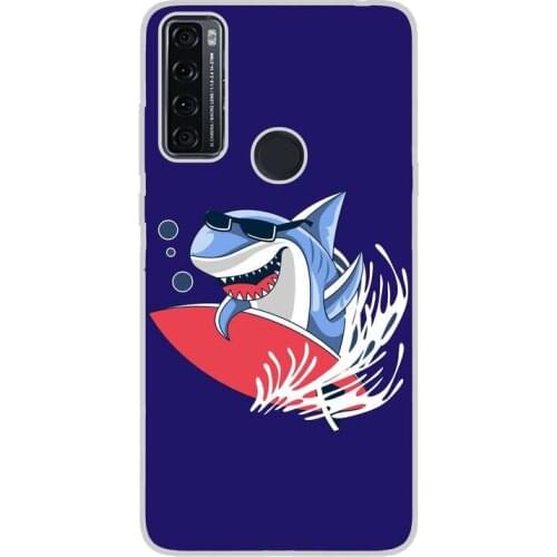 Compatible with TCL-20-SE-4G silicone gel tpu case cover case custom drawing design anti-shock funny 009 case