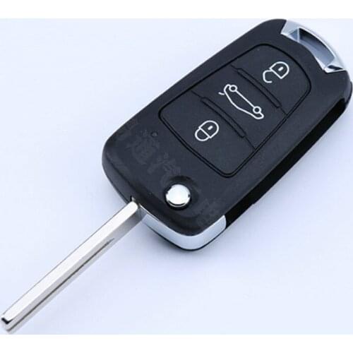 DAKATU 3 Buttons Car Key Shell For NEW Great Wall C30 M4 Remote Control Key Flip Floding Car Key Shell