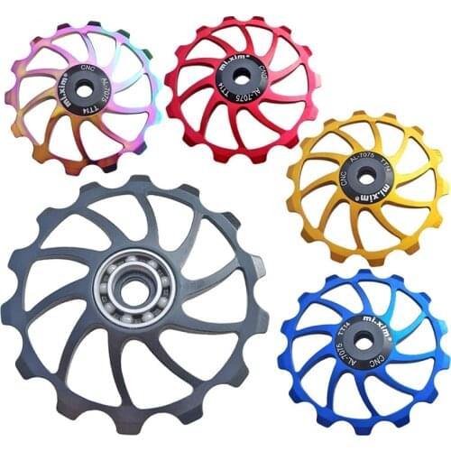 Mi.Xim MTB Road Bike Ceramic Pulley 14T Rear Derailleur Bearing Jockey Wheel Bike Guide Roller Bicycle Parts