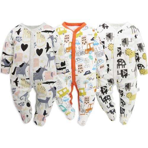 Baby Rompers Baby Girls Spring Clothes 3-24M Baby Boys Cotton One-pieces Autumn Baby Long Sleeve Suit Newborn Babies Jumpsuits