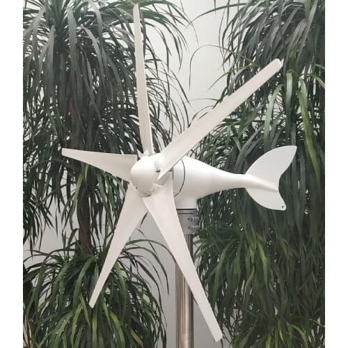 Wind Turbine Generator Kit 600W 12V with 5 Blade, Wind Generator Kit with Charge Controller, Wind Power Generator for Marine, RV