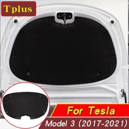 Model3 Front Engine Hood Noise Reduction Mat Soundproof Cotton Pad For Tesla Model 3 Engine Insulation Soundproof cotton Cover