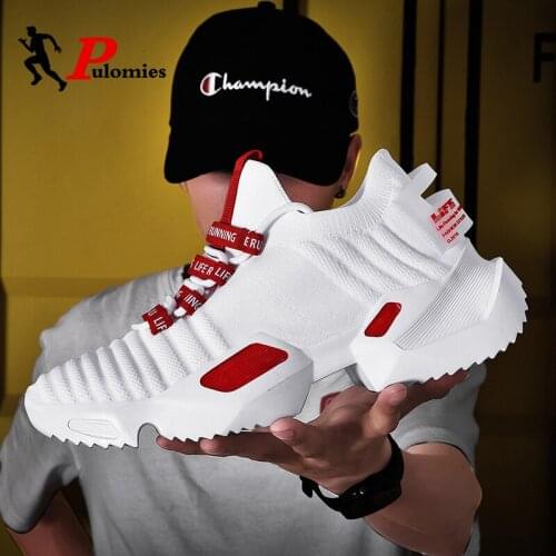 Summer Men Sneakers Casual Shoes Breathable Thick Sole Sneakers Sport Shoes Running Shoes Man Shoes For Men Walking Sneakers