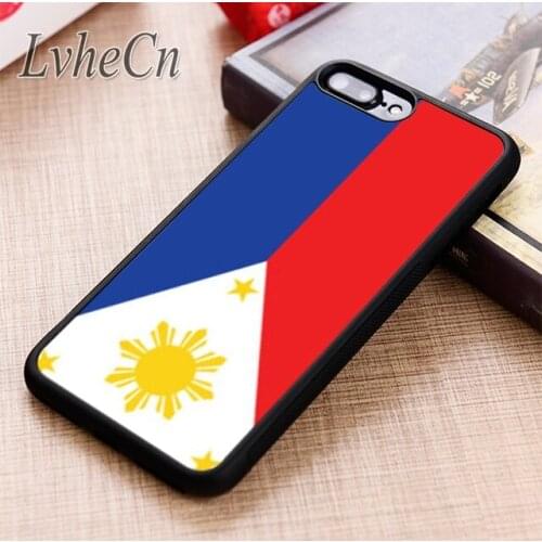 LvheCn Flag of Phillipines phone Case cover For iPhone 5 6 6s 7 8 plus X XR XS max 11 12 Pro Samsung Galaxy S7 edge S8 S9 S10