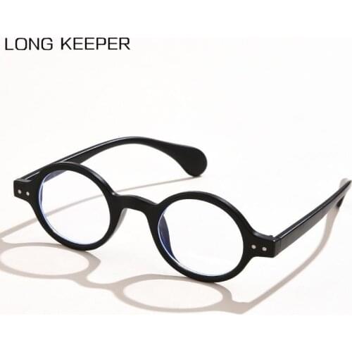 Fashion Small Round Anti-blue Light Glasses Frame Men Women Retro Rivets Eyeglasses Clear Lens Computer Eyewear 2021 Oculos