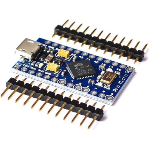 Pro Micro ATMEGA32U4 5V/16MHZ module With the bootloader for arduino MINI USB/Micro USB with 2 row pin header for arduino