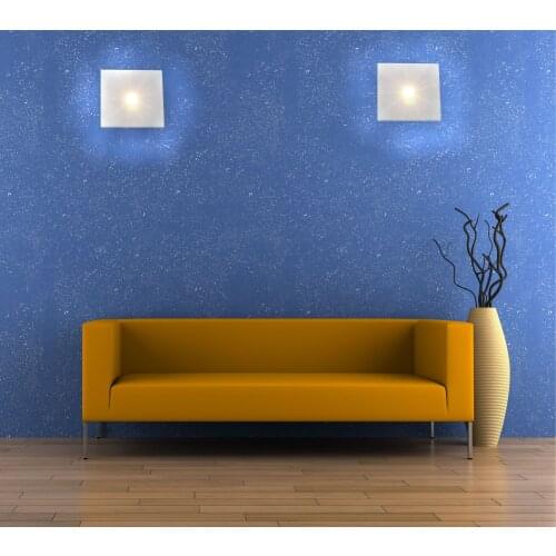 Ceiling or wall LED lamp, square 11x11cm, 6W 600 lumens, 3000K, modern design, elegant and simple, white lacquered