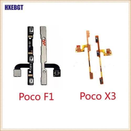 Power On Off Button Switch Flex Cable Side Button Key Flex Cable For Pocophone F1 F2 M2 Pro X2 X3 M3