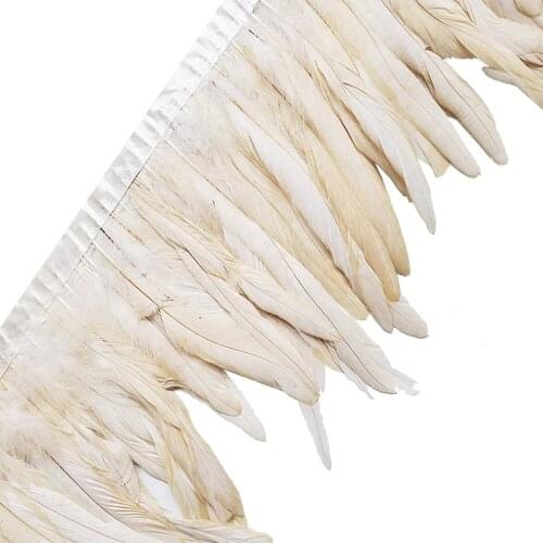 1meters Natural pheasant Rooster Tail Feathers Trims DIY decoration feathers for jewelry making Crafts Dress Skirt pluma 25-30cm