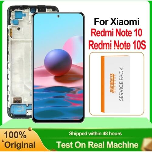 Original 6.43" Super AMOLED Display For Xiaomi Redmi Note 10 M2101K7AI M2101K7AG LCD Touch Screen Digitizer For Redmi Note 10S