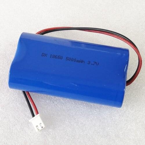 US 1-2PCS 5000mAh 3.7V 18650 lithium ion rechargeable battery Li-ion cell protected XH 2.54 Plug for speaker amplifier led light