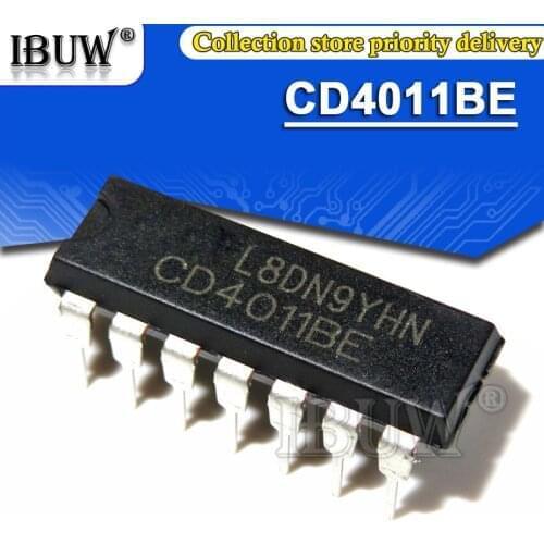 100PCS CD4011BE DIP14 CD4011 DIP-14 CD4011BD DIP