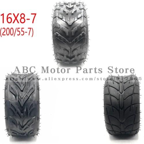16X8-7(200/55-7) Kart Auto Parts 7 inch ATV Tires 16X8-7 16 * 8-7 Highway Tire Wear-resistant Wheel Tires