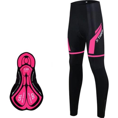 2020 Women Keep Warm Thermal MTB Bike Cycling Trousers With 3D Gel Padded Winter Road Bicycle Pants Ciclismo Pantalones