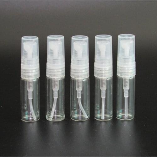 3ml 50 pcs mini perfume bottle / clear glass spray bottle / cosmetic bottles container
