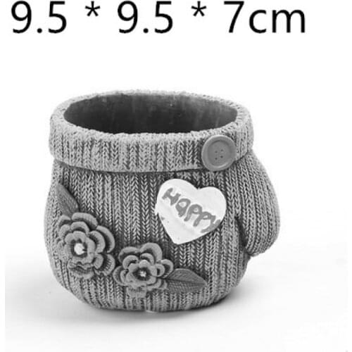 3D Cement Pot Mold for Home Garden Verando Flowerpot Making Creative Desk Decorating Concrete Pen Holder Silicone Planter Molds