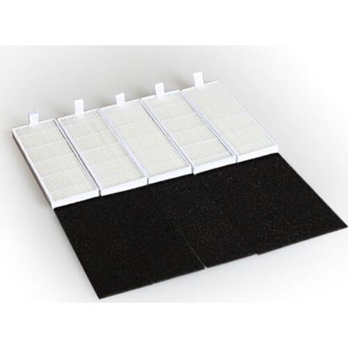 5 x HEPA Filter + 5x Sponge Filter for Tefal RG6871WH RR68OF0 Robotic Vacuum Cleaner Spare Parts Accessories