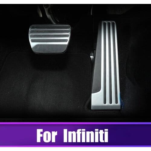 Car Accelerator Gas Pedal Brake Pedal Footrest Pedal Pad Cover For Infiniti G25 G35 G37 Q50 Q60 EX25 QX50 QX70 EX FX Accessories