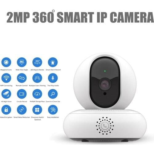 SHRXY Home Security IP Camera Wifi Wireless Mini Camera 2.0MP 1080P Night Vision Smart IP CCTV Camera 360 Degree Babay Momitor