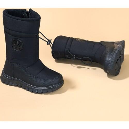 Kiko Kids Noah Zipper Female Child Snow Boat Shoes