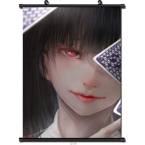 Anime Decorative Pictures Kakegurui Compulsive Gambler Mary Saotome Kirari Momobami Yumeko Jabami Home Decor Wall Scroll Poster