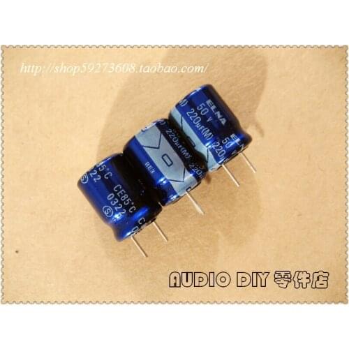 2020 hot sale 30PCS/50PCS ELNA blue robe RE3 series 220uF/50V electrolytic capacitor (origl bag origl packaging) free shipping