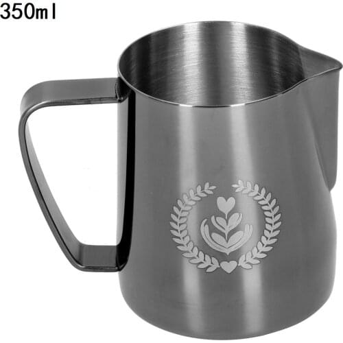 350ml Stainless Steel Milk Pitcher Pointed Mouth Coffee Frothing Cup for Home Coffee Shop