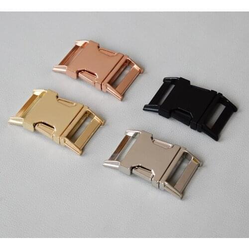 LOGO 1 Pcs Metal Side Release Buckle Bracelet Zinc Alloy Various for 30mm sewing Leathercraft manufacturer accessories