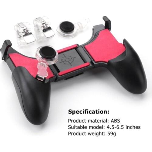 5 in 1 PUBG Moible Controller Gamepad Free Fire L1 R1 Triggers PUGB Mobile Game Pad Grip L1R1 Joystick for iPhone Android Phone
