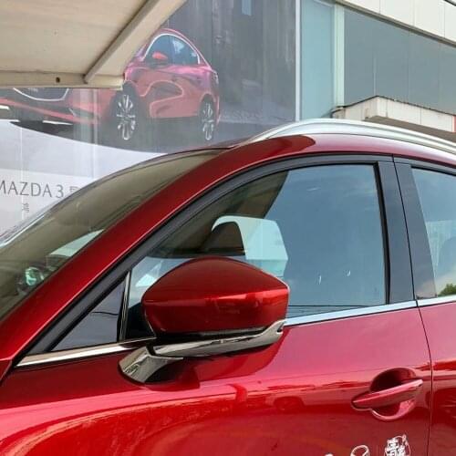 For Mazda CX30 CX-30 2020 2021 ABS Chrome Car Rearview Mirror Strip Cover Trim Decorate Frame Moulding accessories styling