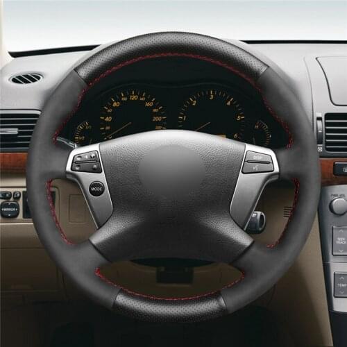 DIY Anti-Slip Wear-Resistant Steering Wheel Cover For Toyota Avensis 2003-2008 Car Interior Decoration