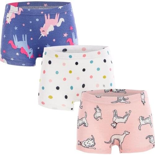 Girls' Underwear Pure Cotton Flat Corner Childrens Boxer Pants Summer Thin Girls Briefs Childrens Shorts Baby Girl
