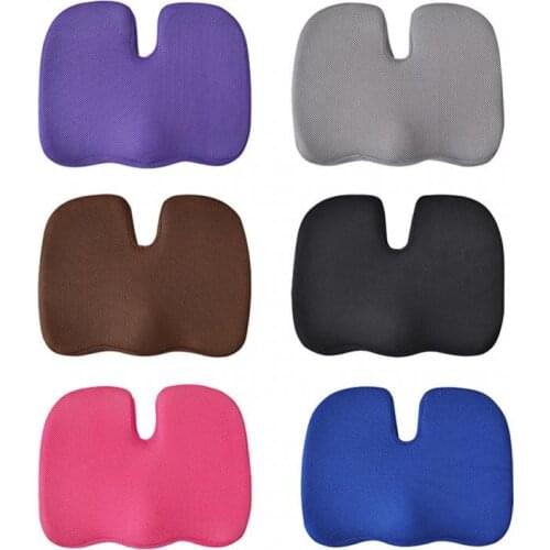 Dropshipping Travel Seat Cushion Coccyx Orthopedic Memory Foam U Seat Massage Chair Cushion Pad Car Office Massage Cushion Pads