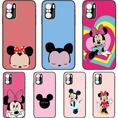 Pink Red Minnie Mouse Phone Case For xiaomi redmi POCO F1 F2 F3 X3 Pro M3 9C 10T Lite NFC Anime Black Cover Silicone Back Prett