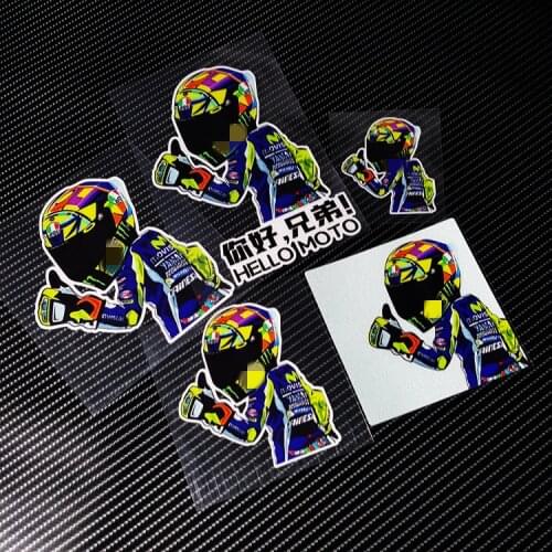 Car Styling Vinyl Auto Tail Window Body Sticker Decals for Motocross Rossi MOTO