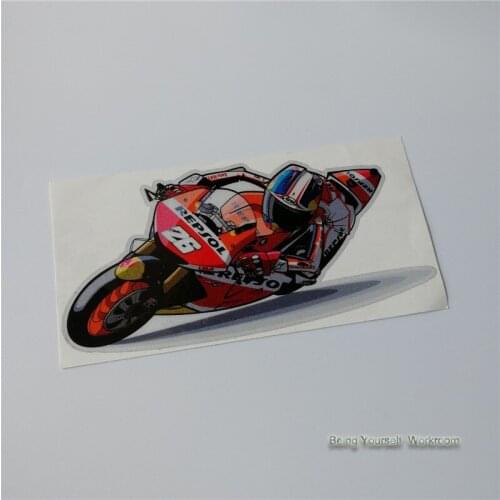New Grand Prix motorcycle Dani Pedrosa 26 stickers motorsport reflective race team decals car styling motocross