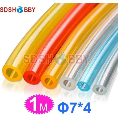 7*4mm 1 Meter Fuel Line/ Fuel Pipe for Gas Engine/ Nitro Engine-Yellow/ Blue Color