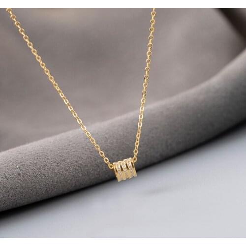 Trendy Women S925 Silver Necklace Pendant Neckless Jewellery for Women Zircon Pendant Jewelry Lady Frined Gift