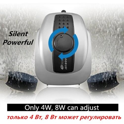 High Quality Silent 220V Fish Tank Air Pump Quiet Aquarium Aerator Oxygen Pump Air Flow Maker Pump Bomba For Fish Marine Tank